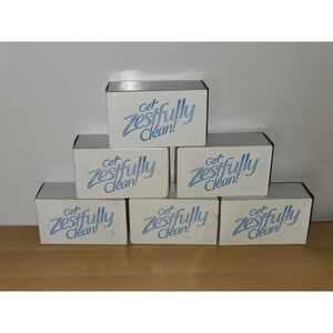 ZEST Bar Soap Vintage~NEW in BOX Old Stock 4 OZ~Get Zestfully Clean!~Lot‎ Of 6